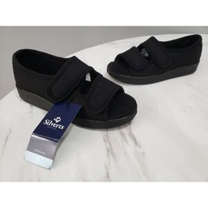 Silverts Diabetic Sandal Slipper House Shoe Non-Slip Adaptive Elderly‎ Disabled
